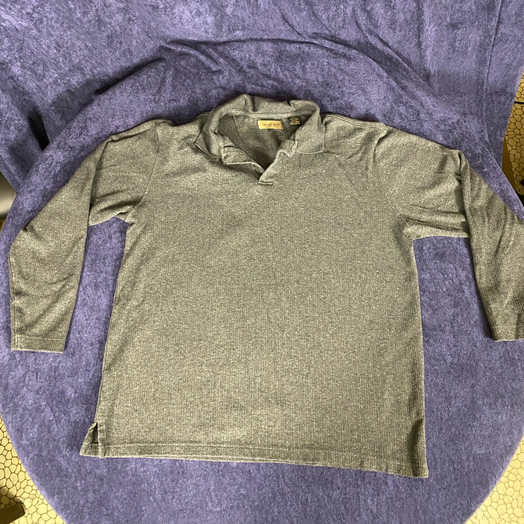 Axist Charcoal Knit Polo 696